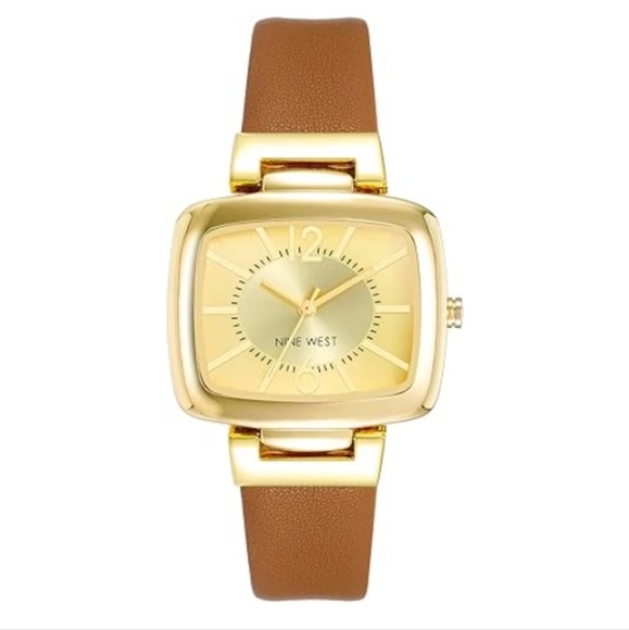 Women's New Strap Watch Honey Brown /Gold - Picture 5 of 5